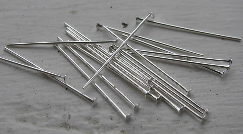 Hattpinnar Silverfärgad - 25mm, 125-pack Grekisk Metall