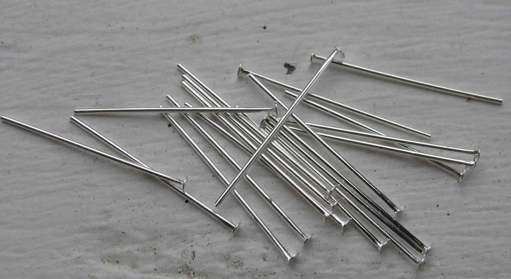 Hattpinnar Silverfärgad - 25mm, 125-pack Grekisk Metall