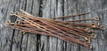 Öglepinnar Roséguldfärgade - 70mm, 50-pack Grekisk Metall