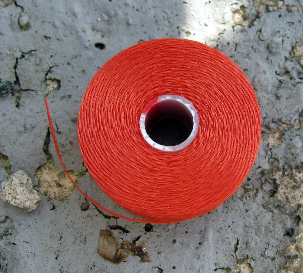 S-Lon Bead Thread - Orange, Strl D, 1 Rulle Hilmas Pyssel