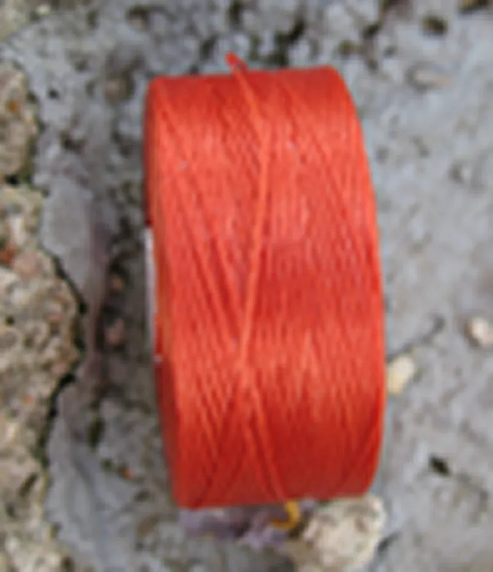 S-Lon Bead Thread - Orange, Strl D, 1 Rulle Hilmas Pyssel