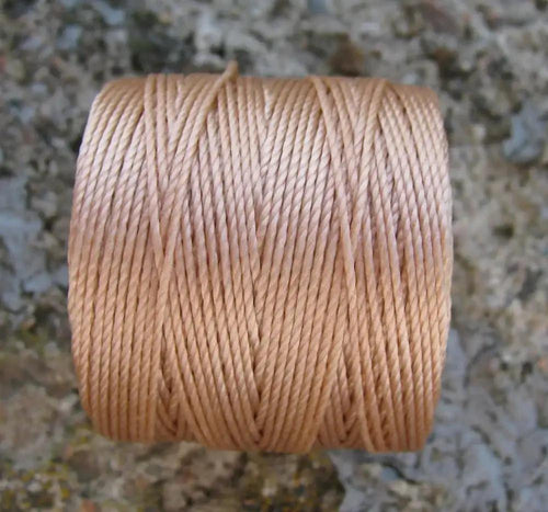 S- Lon Bead Cord - Light Copper (Ginger) 1 Rulle Hilmas Pyssel
