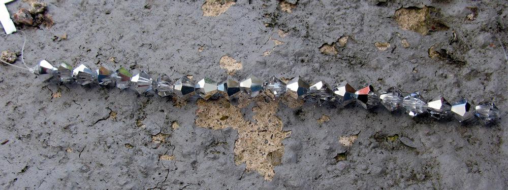 Tjeckiska MC Bicone - Crystal Labrador 6 mm, 1 sträng Preciosa