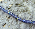Tjeckiska MC Bicone - Tanzanite AB 3 mm, 1 sträng Preciosa