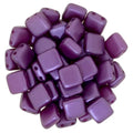 CzechMates Tile Beads - Pearl Coat Purple Velvet, 25-pack CzechMates
