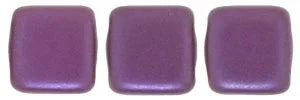 CzechMates Tile Beads - Pearl Coat Purple Velvet, 25-pack CzechMates