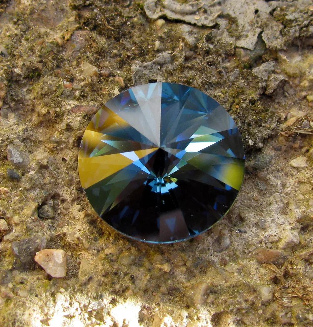 Swarovski Rivoli Crystals - Montana 14mm, 1 Styck - Hilmas Pyssel