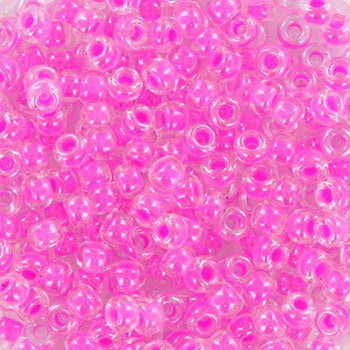 Miyuki Seed beads - Luminous Hot Magenta 8/0, 10 gram Hilmas Pyssel