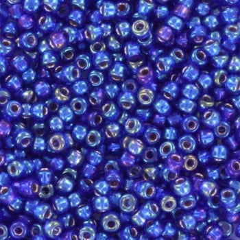 Miyuki Seed Beads - Silver Lined Cobalt AB 11/0, 10 gram Miyuki