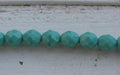 Tjeckiska Firepolish - Turquoise 8mm, 25-pack Hilmas Pyssel