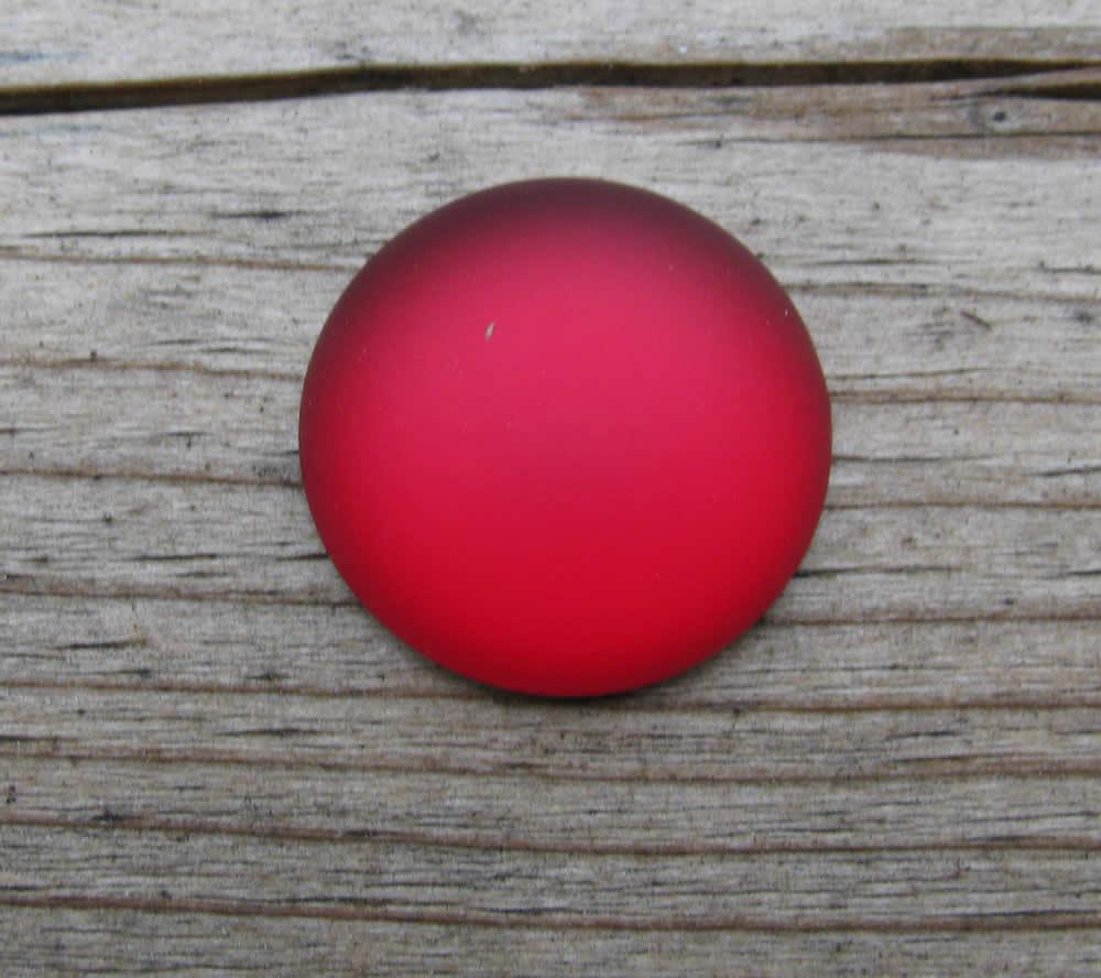 Luna Cabochon - Garnet 18 mm 1 styck Hilmas Pyssel