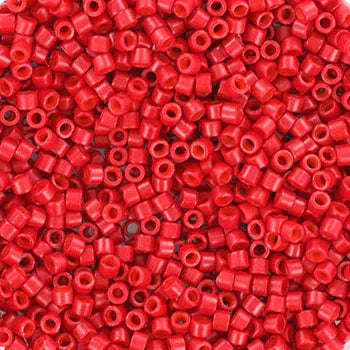 Miyuki Delica - Dyed Opaque Red 11/0, 5 gram Miyuki