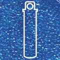 Miyuki Seed Beads - Transparent Aqua 8/0, 22 gram Miyuki