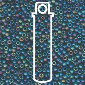 Miyuki Seed Beads - Matte Tr Teal AB 8/0, 22 gram Miyuki