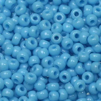 Miyuki Seed Beads - Opaque Light Blue 8/0 - 10 Gram Miyuki