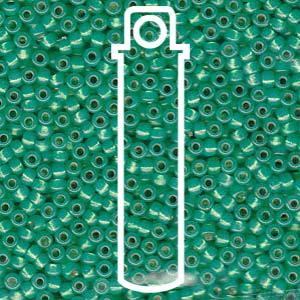 Miyuki Seed Beads - Dyed Green S/L Alabaster 8/0, 22 gram Miyuki