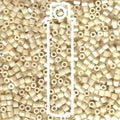 Miyuki seed beads - Opaque Cream Luster 8/0 Hex Cut, 20 gram Miyuki