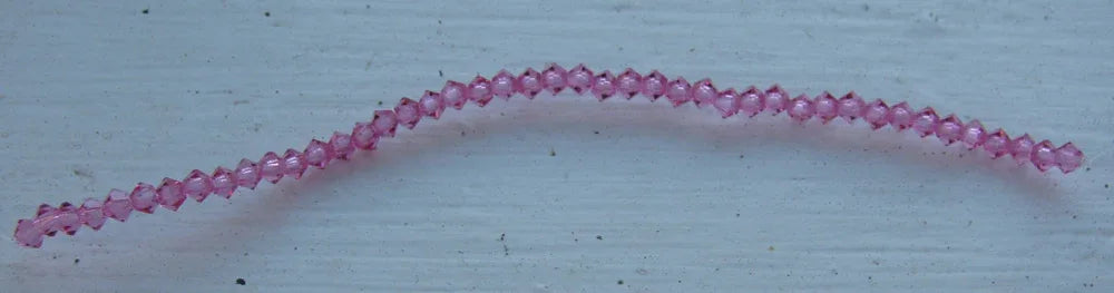 Tjeckiska MC Bicone - Rose, 3 mm 1 sträng Preciosa