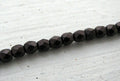 Tjeckiska Firepolish - Pastel Dark Brown/Bronze 4 mm, 1 sträng Hilmas Pyssel