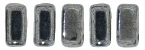 CzechMates Bricks - Hematite, 50-pack CzechMates