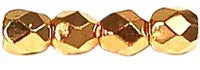 Tjeckiska Firepolish - 24K Gold Plate 3 mm, 50-pack Hilmas Pyssel