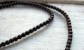 Tjeckiska vaxade glaspärlor - Bronze 2mm, 1 sträng Hilmas Pyssel