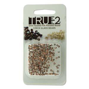 Tjeckiska Firepolish - Crystal Capri Gold, True 2 mm, 2 gram Hilmas Pyssel