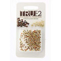 Tjeckiska Firepolish - Crystal California Gold Rush true 2 mm, 2 gram Hilmas Pyssel