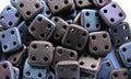 CzechMates QuadraTile - Jet Matte Bronze Vega 6x6x2mm, 10 gram CzechMates