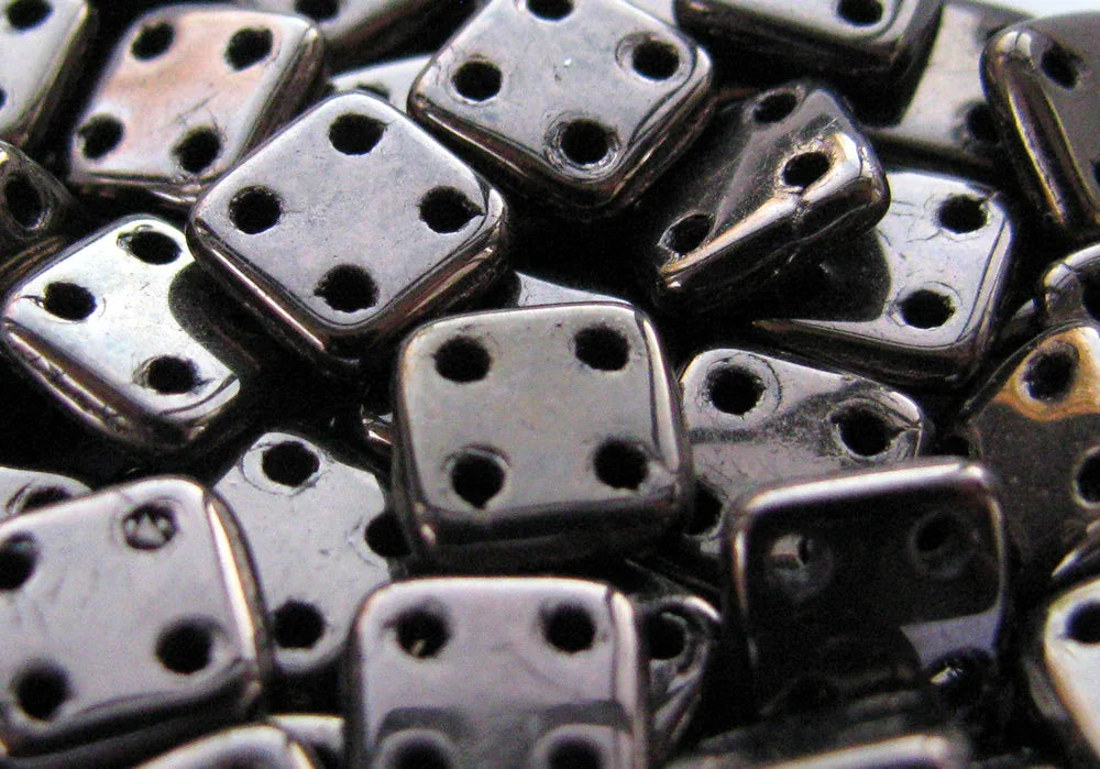 CzechMates QuadraTile - Dark Bronze 6x6x2mm, 10 gram CzechMates