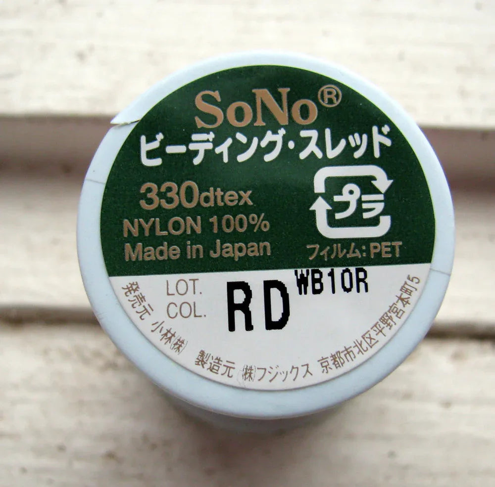 SoNo Pärltråd - Röd, 1 rulle SoNo Beading Thread