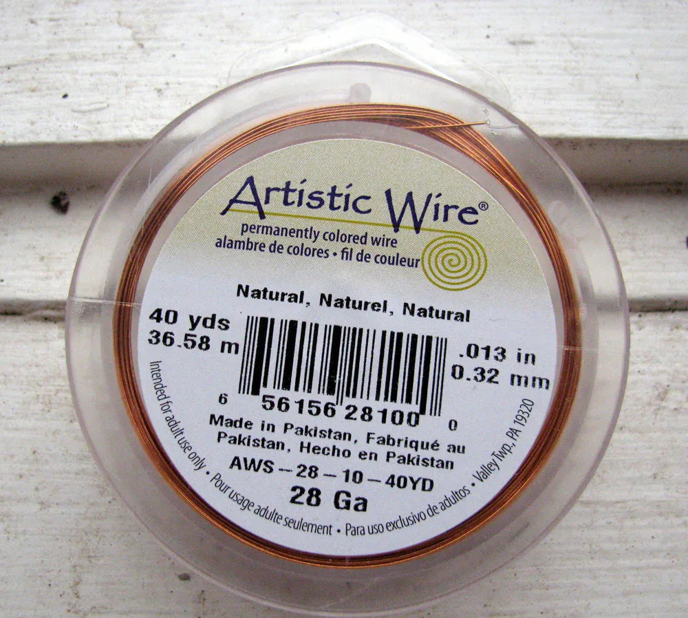 Artistic Wire 28 Ga - Natural, 1 Rulle Artistic wire