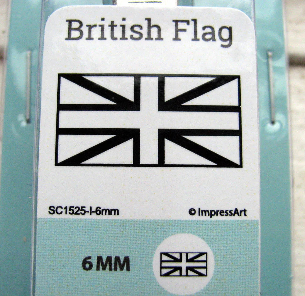 Designstansar ImpressArt - Brittiska Flaggan, 6 mm ImpressArt