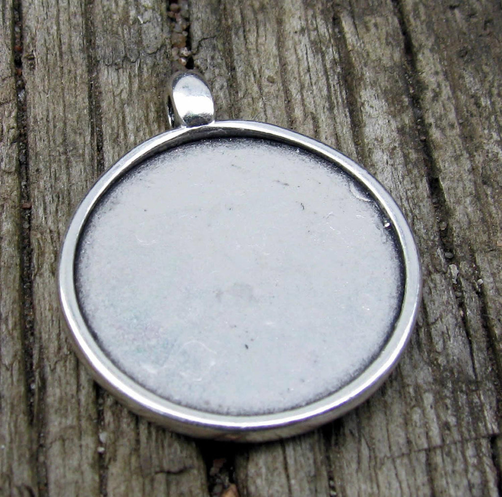 Ramberlock Silverfärgad - Rund stilren 20mm, 1 styck Grekisk Metall