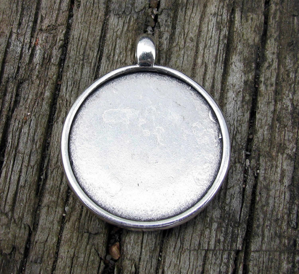 Ramberlock Silverfärgad - Rund stilren 20mm, 1 styck Grekisk Metall