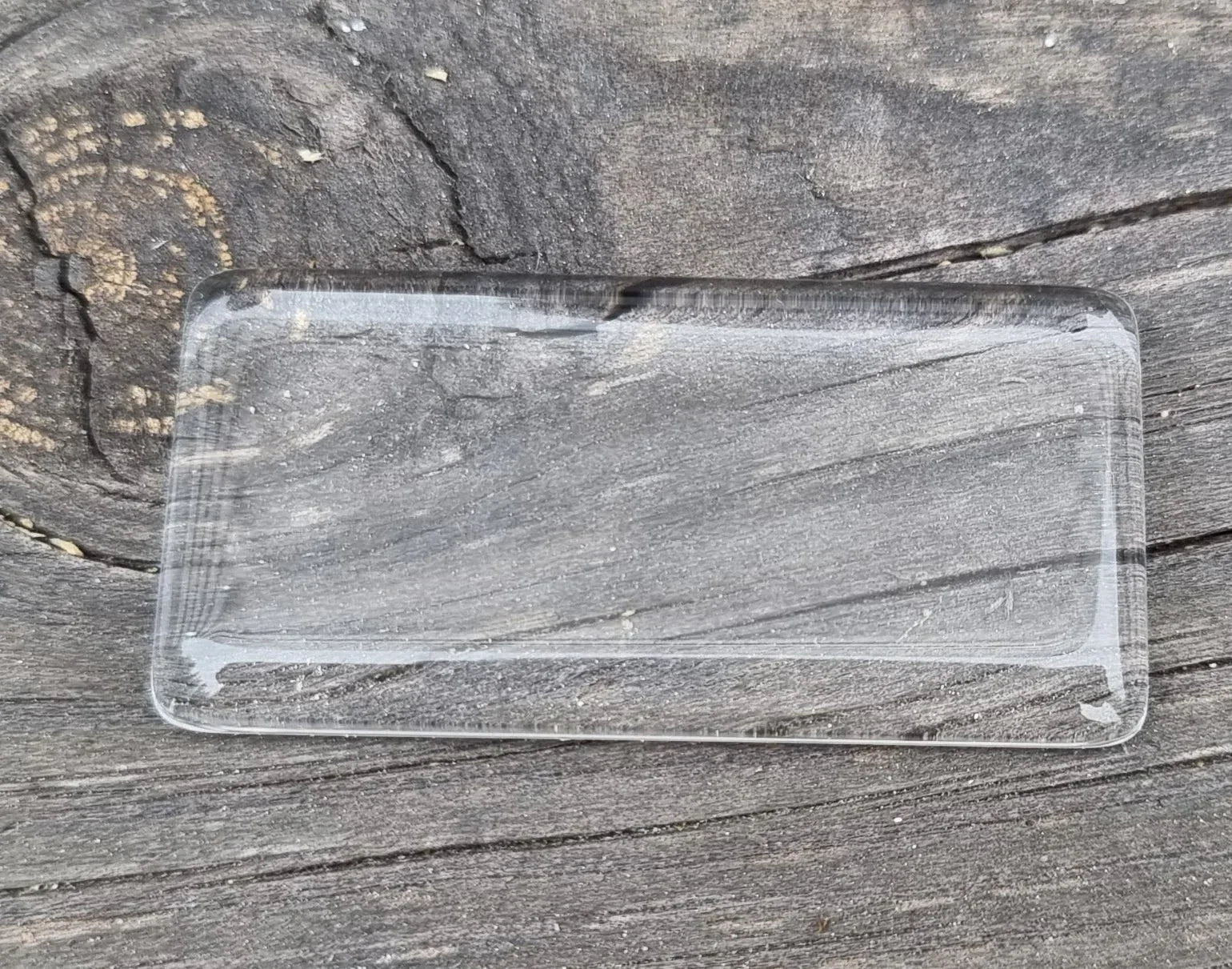 Flatbacks Cabochoner - Rektangulära Klart Glas, 48x24mm, 10-pack Hilmas Pyssel