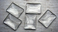 Flatbacks cabochoner - Rektangulär, klart glas 25x18mm 5-pack Hilmas Pyssel
