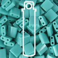 Miyuki Tila - Opaque Turquoise Green 5mm, 5 gram Miyuki