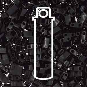 Miyuki Half Tila - Black 5x2,5mm 7,8gram Miyuki