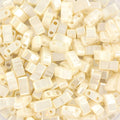 Miyuki Half Tila - Antique Ivory Ceylon 5x2,5mm, 5 gram Miyuki