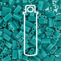 Miyuki Half Tila - Opaque Turquoise Green 5x2,5mm 7,8gram Miyuki