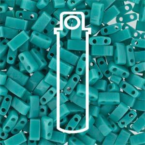 Miyuki Half Tila - Opaque Turquoise Green 5x2,5mm 7,8gram Miyuki