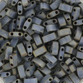 Miyuki Half Tila - Matte Metallic Silver Grey 5x2,5mm 5 gram Miyuki