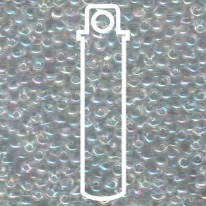 Miyuki Drops - Transparent Crystal AB 3,4mm, 25 gram Miyuki