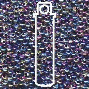 Miyuki Drop - Noir LND Crystal AB 3,4mm, 25 gram Miyuki