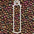 Miyuki Drop - Matte Metallic Khaki Iris 3,4mm - 25 gram Miyuki