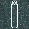 Miyuki Seed Beads - Transparent Teal 8/0, 22 gram Miyuki