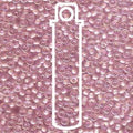Miyuki seed beads - Pink Lined Crystal AB 8/0, 22 gram Miyuki