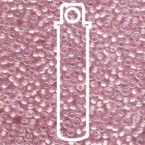 Miyuki seed beads - Pink Lined Crystal AB 8/0, 22 gram Miyuki