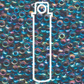 Miyuki Seed Beads - Blue Lined Crystal AB 6/0, 20 gram Miyuki